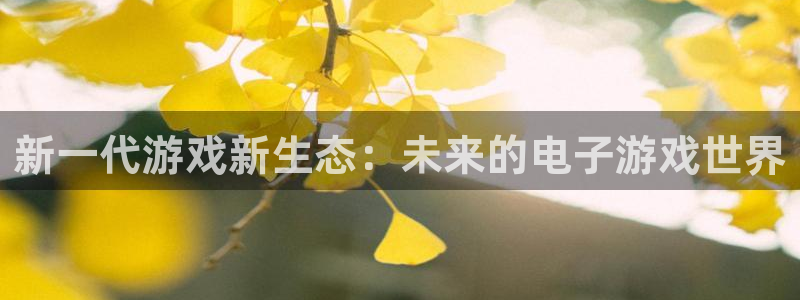 高德娛樂主管：新一代游戲新生態：未來的電子游戲世界